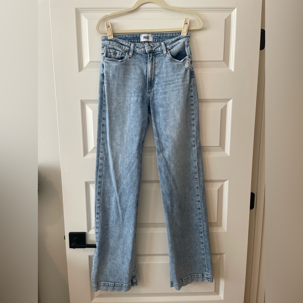 Paige Leenah Wide Leg Jeans, size 27